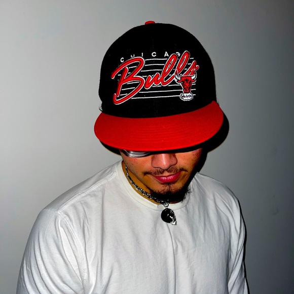 Chicago Bulls Hardwood Classic 47 Brand Adjustable Snapback red black and white - Picture 1 of 3